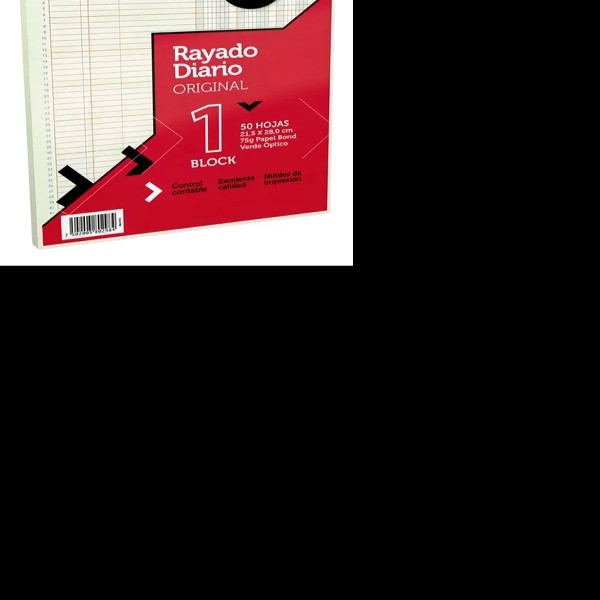 BLOCK RAYADO DIARIO RD-50 DIPAO CTA. 50H PAQ. C3 C.17